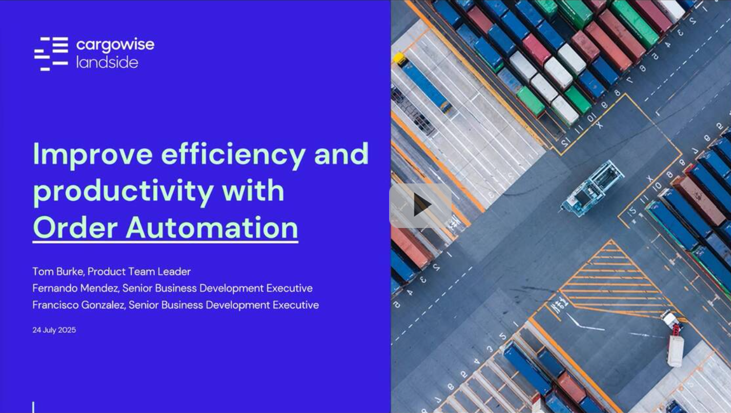 Cover of Order Automation webinar with play button